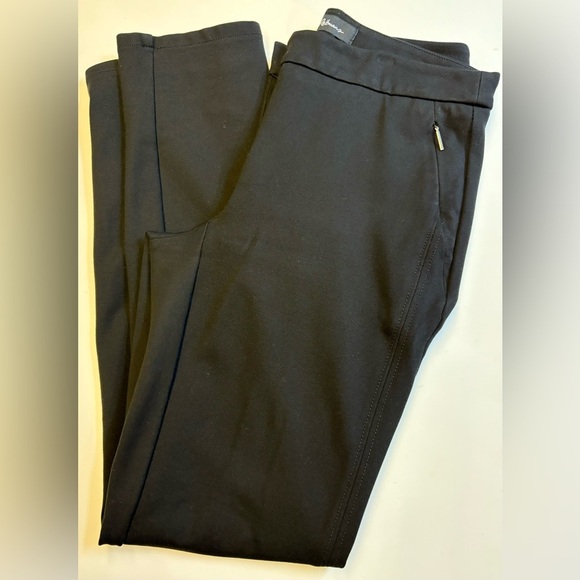 Reitmans Black Straight Leg mid rise Pants women's Petite size 2 - Picture 2 of 10